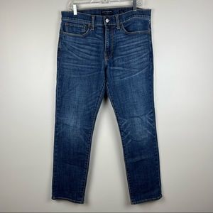Lucky Brand 121 Jeans Mens Size 33 X 30 Denim Slim Straight Fit Medium Wash Blue